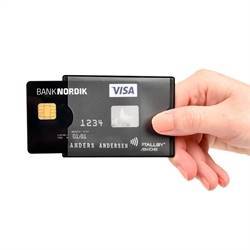 RFID-sikret kredittkortholder, 2 kort