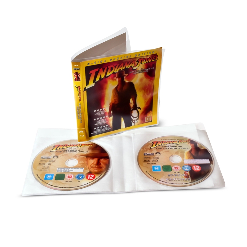 Dobbelt Blu-Ray-lommer med filt