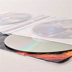 4-disk DVD lomme med filt