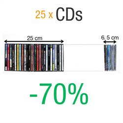 Dobbel CD-lomme med filt - 50 stk