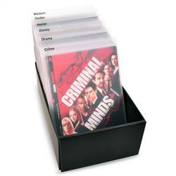 DVD Skilleblader Inkl. etiketter med forhåndstrykte filmsjangre - 16 stk.