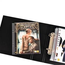 DVD Lommer med ringpermhull for DVD-oppbevaring – 100 stk.