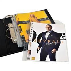 DVD Lommer med ringpermhull for DVD-oppbevaring – 100 stk.