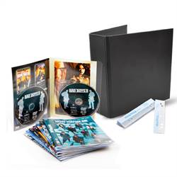 DVD Sampak - 50 Dobbelt DVD-lommer, 2 DVD-mapper, 50 Strips
