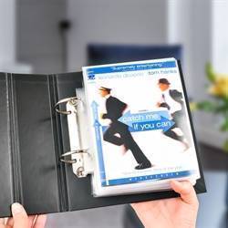 DVD Sampak - 50 Dobbelt DVD-lommer, 2 DVD-mapper, 50 Strips