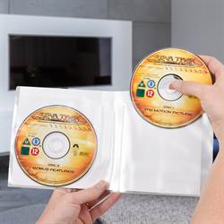 Dobbelt Blu-Ray Oppbevaringslomme med plass til cover - 50 stk.
