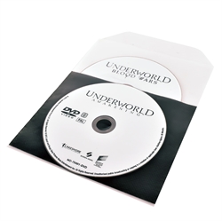 Enkel/Dobbel DVD-lomme med filt for DVD-oppbevaring - 50 stk.