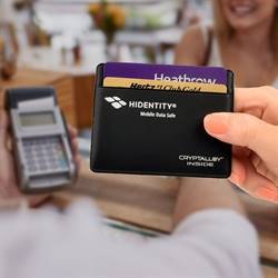 RFID-sikret kredittkortholder, 4 kort