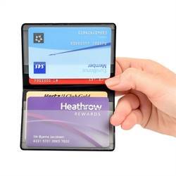 RFID-sikret kredittkortholder, mappe for 4 kort
