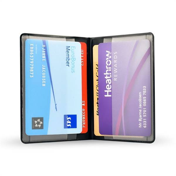 RFID-sikret kredittkortholder, mappe for 4 kort