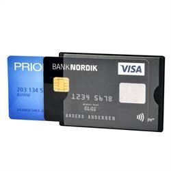 RFID-sikret kredittkortholder, 2 kort
